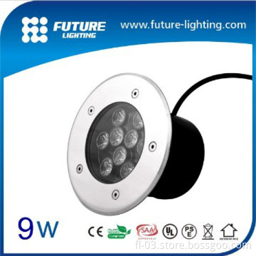 9W high power outdoor building decoration lights led inground lights